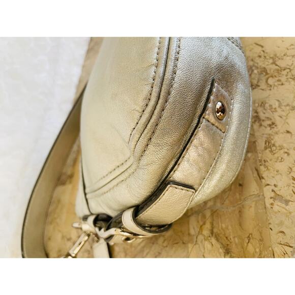 Vtg COACH mini Zoe silver leather Y2K Demi small shoulder bag 41864 - Picture 7 of 8